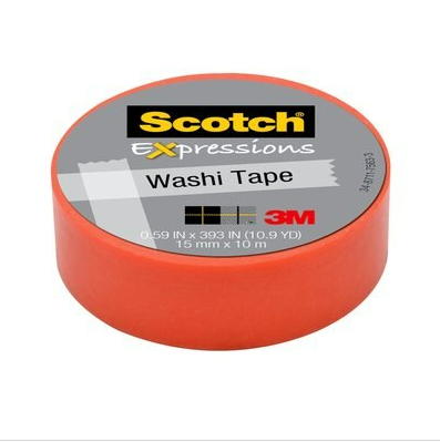 3M Scotch®思高® 创意纸胶带,柔和的粉红色，3MC314-PNK2 ，0.59英寸×393 英寸（15 mm×10 米）